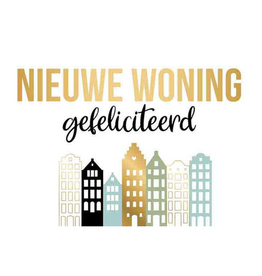 Nieuwe Woning Gefeliciteerd - Wenskaart Daisy