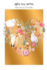 Opa en Oma Gefeliciteerd - Wenskaart Bliss