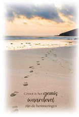 Groot is het Gemis - Wenskaart Compassion
