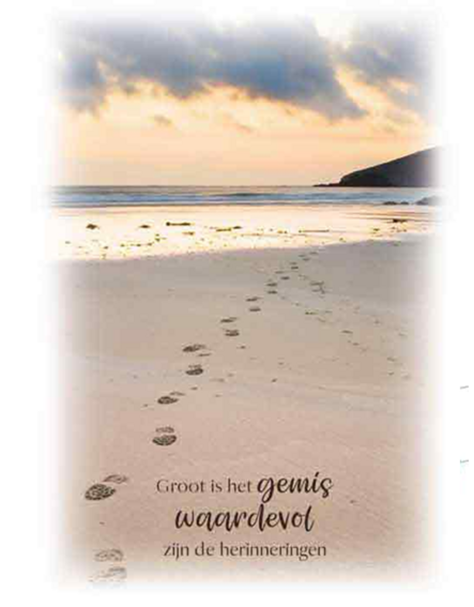 Groot is het Gemis - Wenskaart Compassion