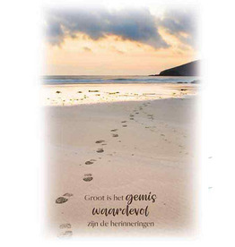 Groot is het Gemis - Wenskaart Compassion