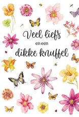 Wenskaart Groot Veel Liefs en een dikke Knuffel -  Janneke Brinkman
