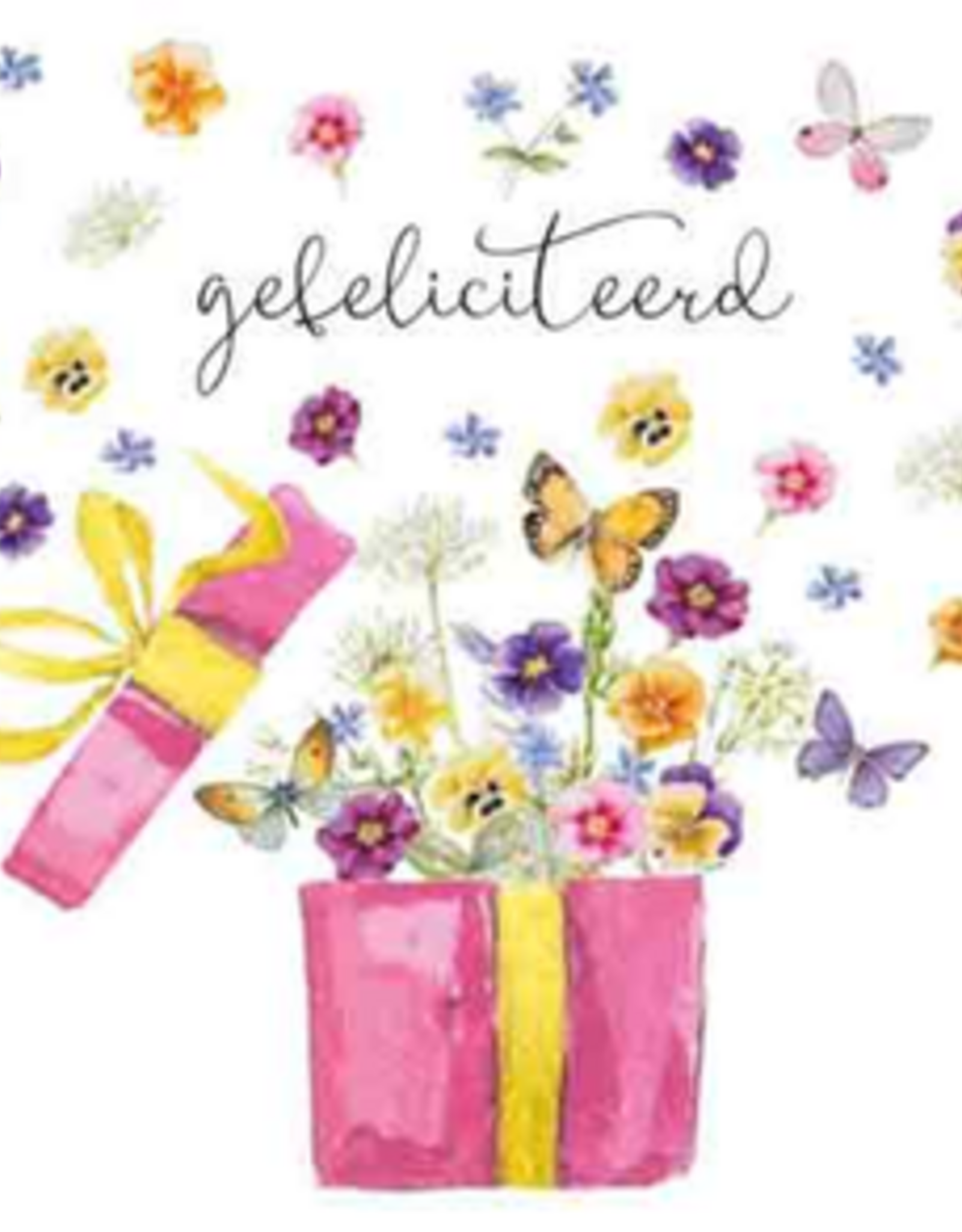 Gefeliciteerd - Wenskaart Janneke Brinkman