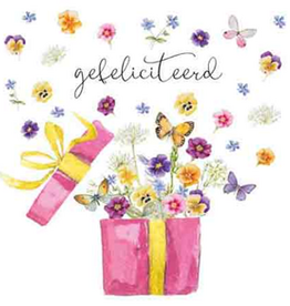 Gefeliciteerd - Wenskaart Janneke Brinkman