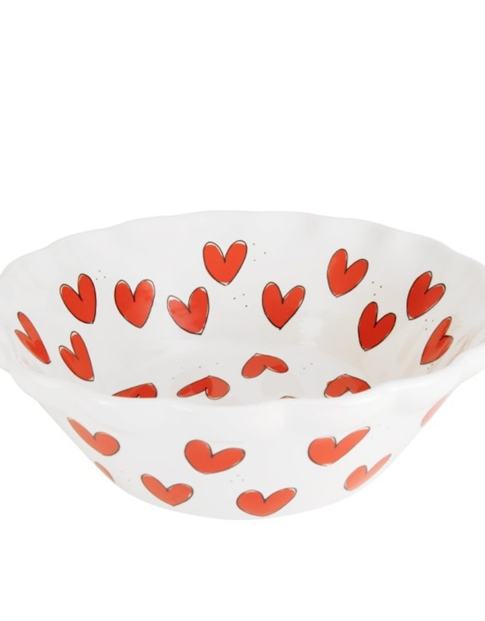 Blond Amsterdam Schaal 23cm Rode Hartjes "Love" - Blond Amsterdam