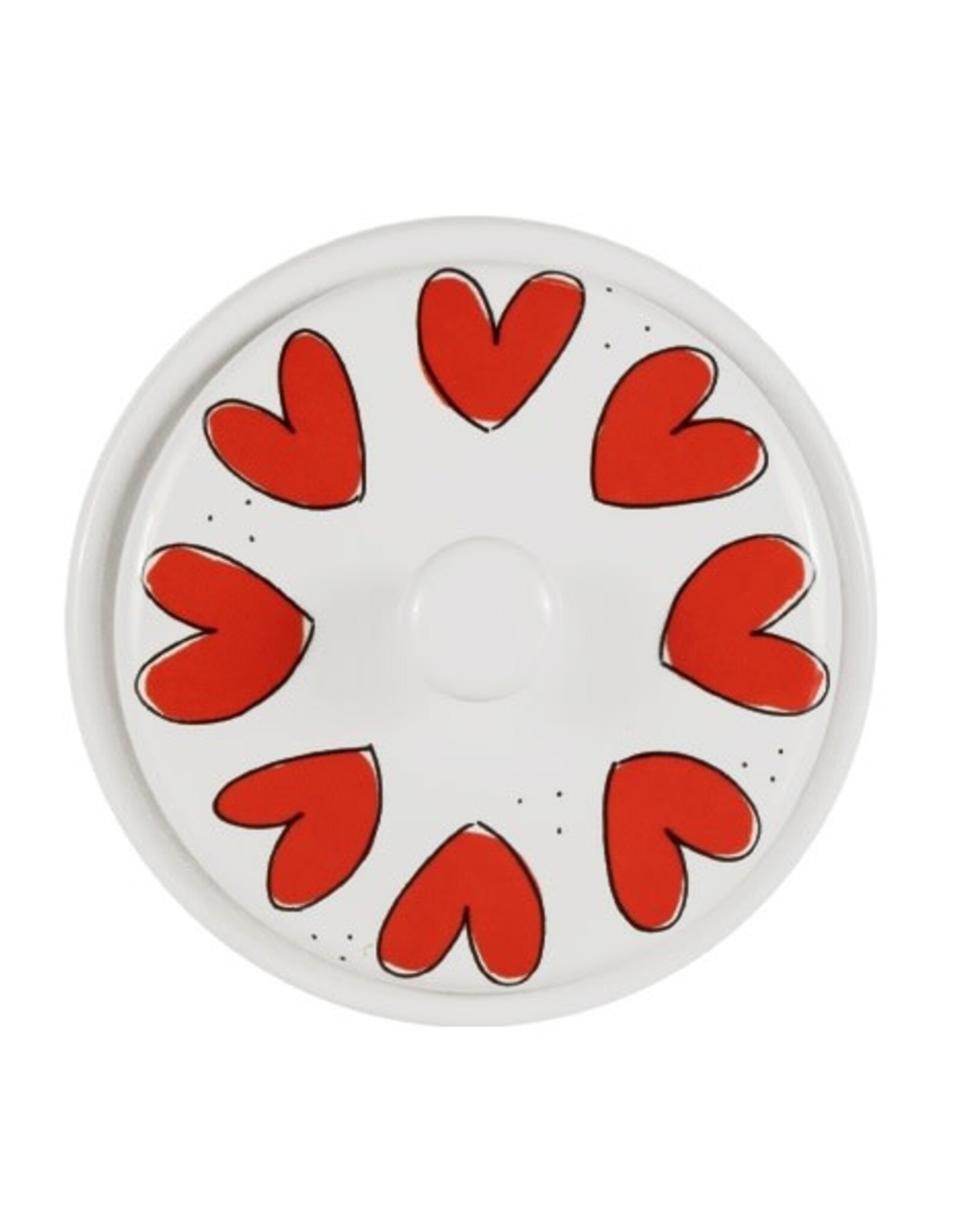 Blond Amsterdam Voorraadpot 12,5x17cm Rode Hartjes "Love" - Blond Amsterdam