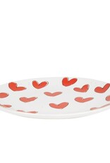 Blond Amsterdam Gebaksbord 18cm Rode Hartjes "Love" -  Blond Amsterdam