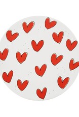 Blond Amsterdam Gebaksbord 18cm Rode Hartjes "Love" -  Blond Amsterdam