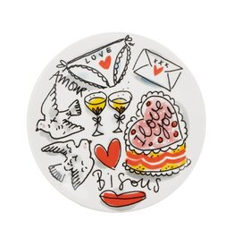 Blond Amsterdam Petit Four Bordje 12cm Bisous "Love" -  Blond Amsterdam