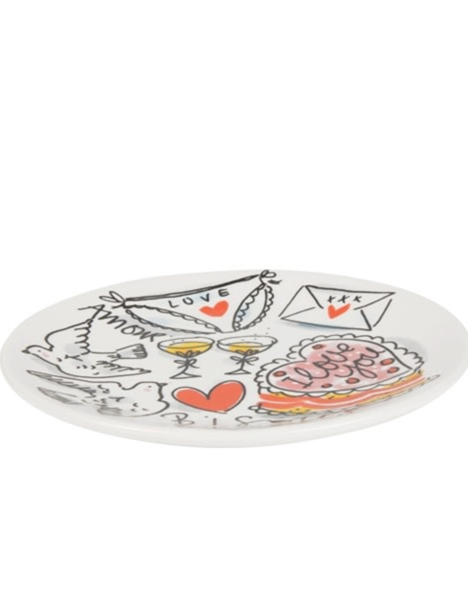 Blond Amsterdam Petit Four Bordje 12cm Bisous "Love" -  Blond Amsterdam