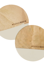 Zusss Onderzetters Set van 2 stuks "Gezelligheid" - Zusss