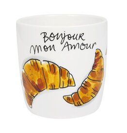 Blond Amsterdam Cappuccino Beker 0,5L Croissants "Love" -  Blond Amsterdam