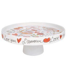 Blond Amsterdam Taartplateau 24cm "Love" -  Blond Amsterdam