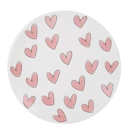 Blond Amsterdam Ontbijtbord 22cm Roze Hartjes - Blond Amsterdam