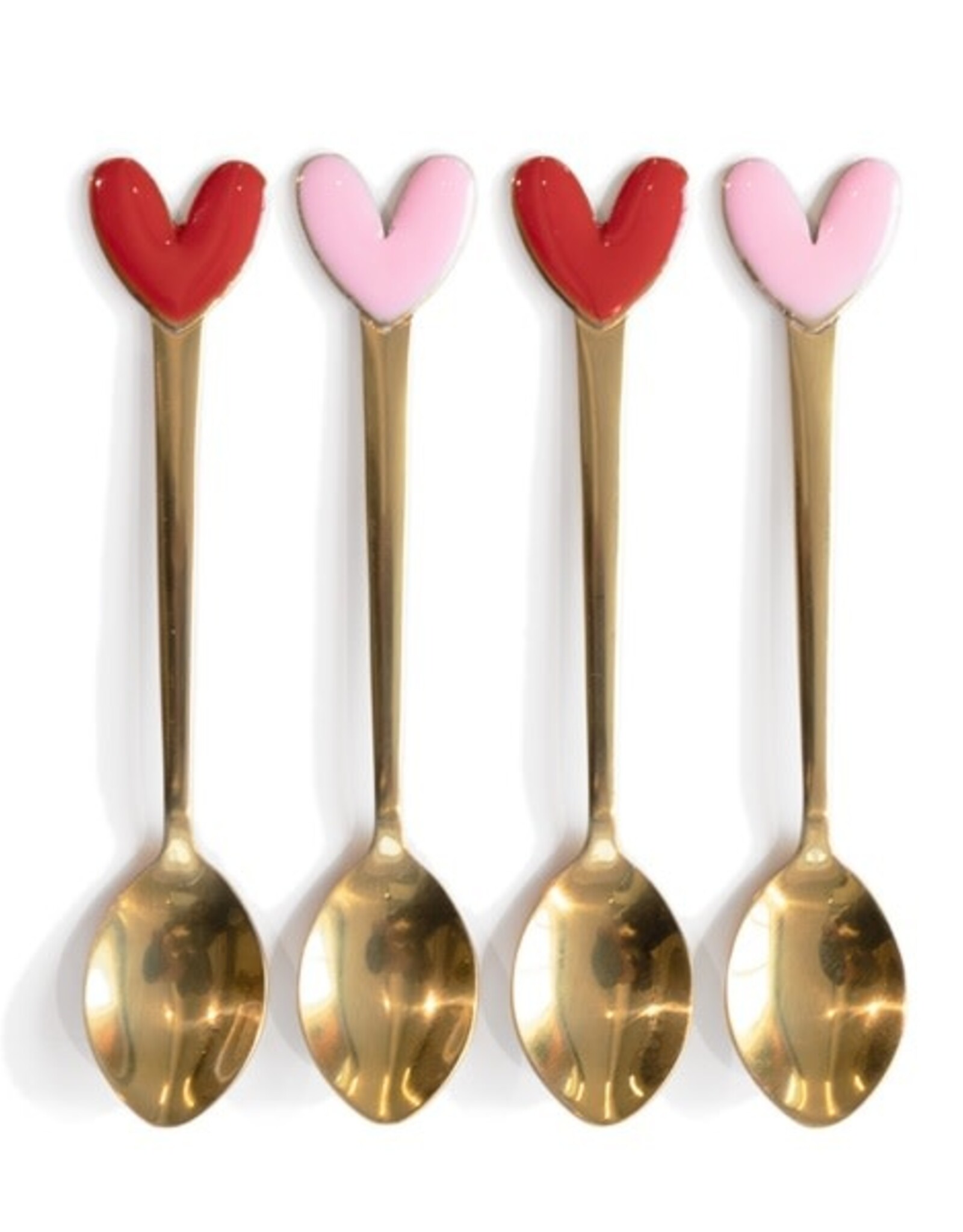 Blond Amsterdam Set van 4 Theelepels Hartjes - Blond Amsterdam