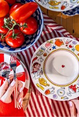 Blond Amsterdam Pastabord 23cm Spice it up "Even Bijkletsen" - Blond Amsterdam