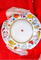 Blond Amsterdam Pastabord 23cm Spice it up "Even Bijkletsen" - Blond Amsterdam