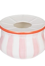 Blond Amsterdam Theelicht rond Roze Strepen "Even Bijkletsen" - Blond Amsterdam