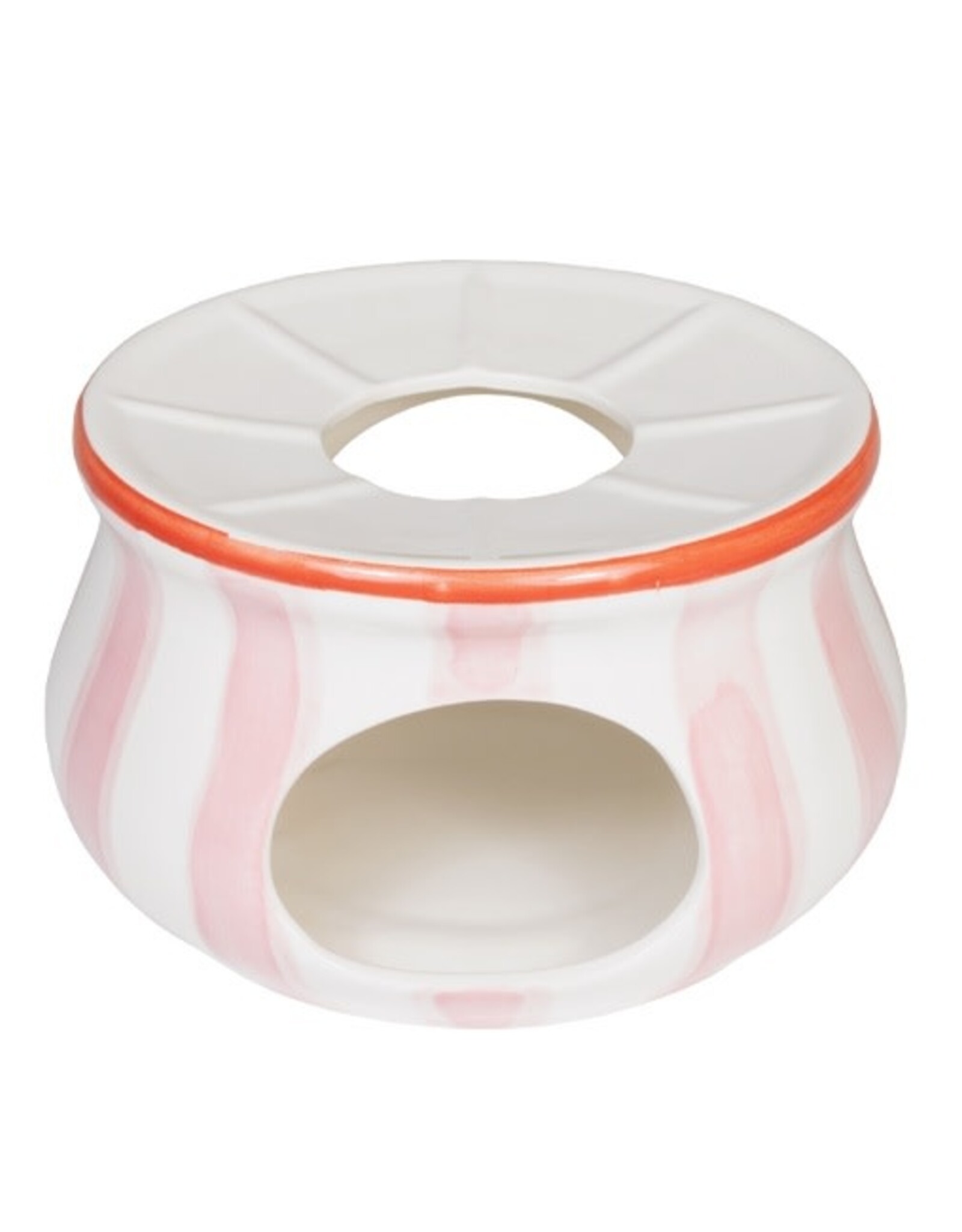 Blond Amsterdam Theelicht rond Roze Strepen "Even Bijkletsen" - Blond Amsterdam