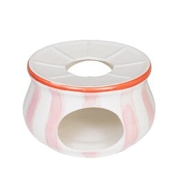 Blond Amsterdam Theelicht rond Roze Strepen "Even Bijkletsen" - Blond Amsterdam