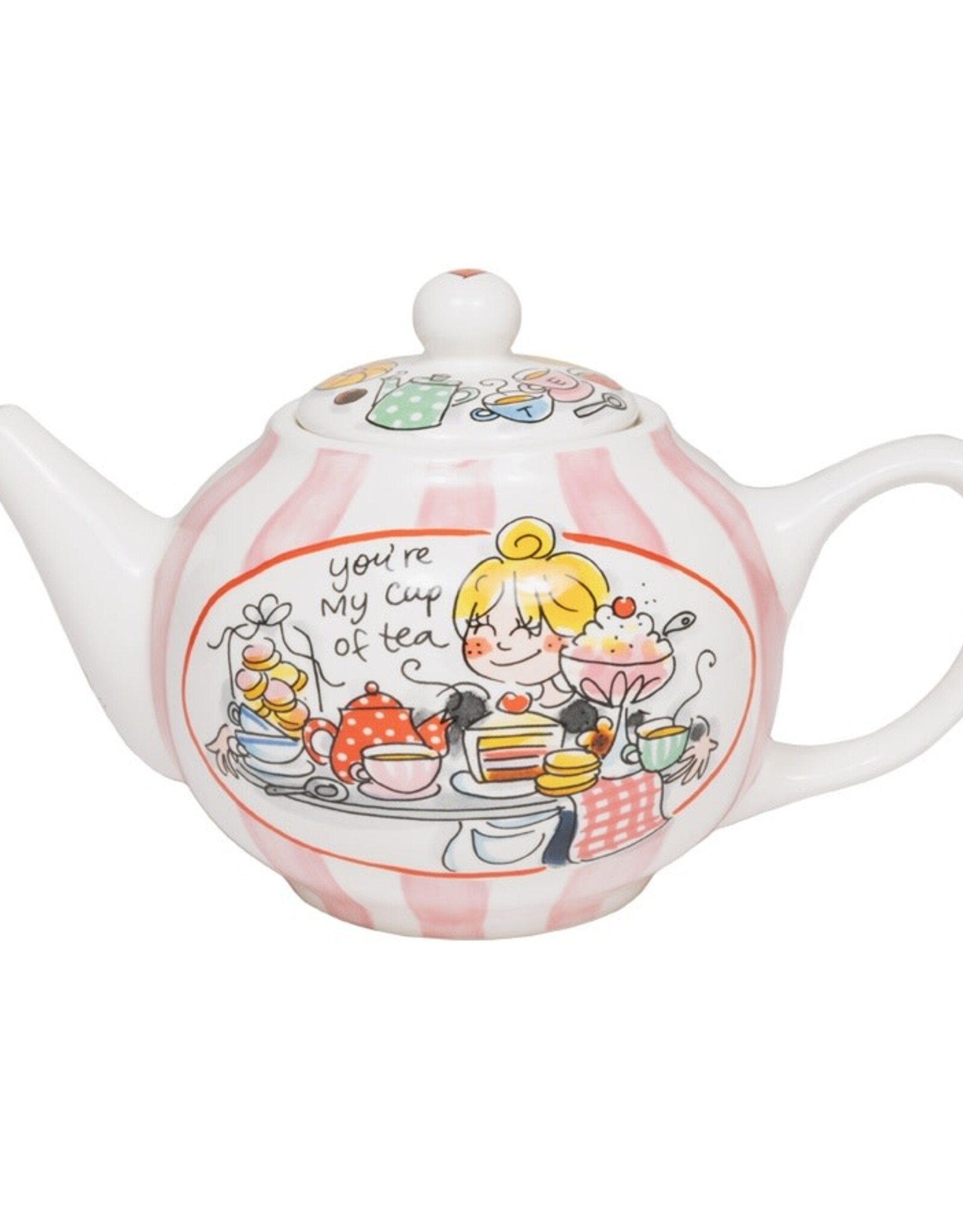 Blond Amsterdam Theepot rond You're my cup of tea "Even Bijkletsen" - Blond Amsterdam