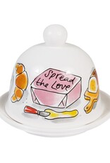 Blond Amsterdam Botervloot rond 12cm Spread the Love "Even Bijkletsen" - Blond Amsterdam