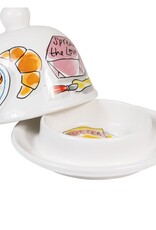 Blond Amsterdam Botervloot rond 12cm Spread the Love "Even Bijkletsen" - Blond Amsterdam