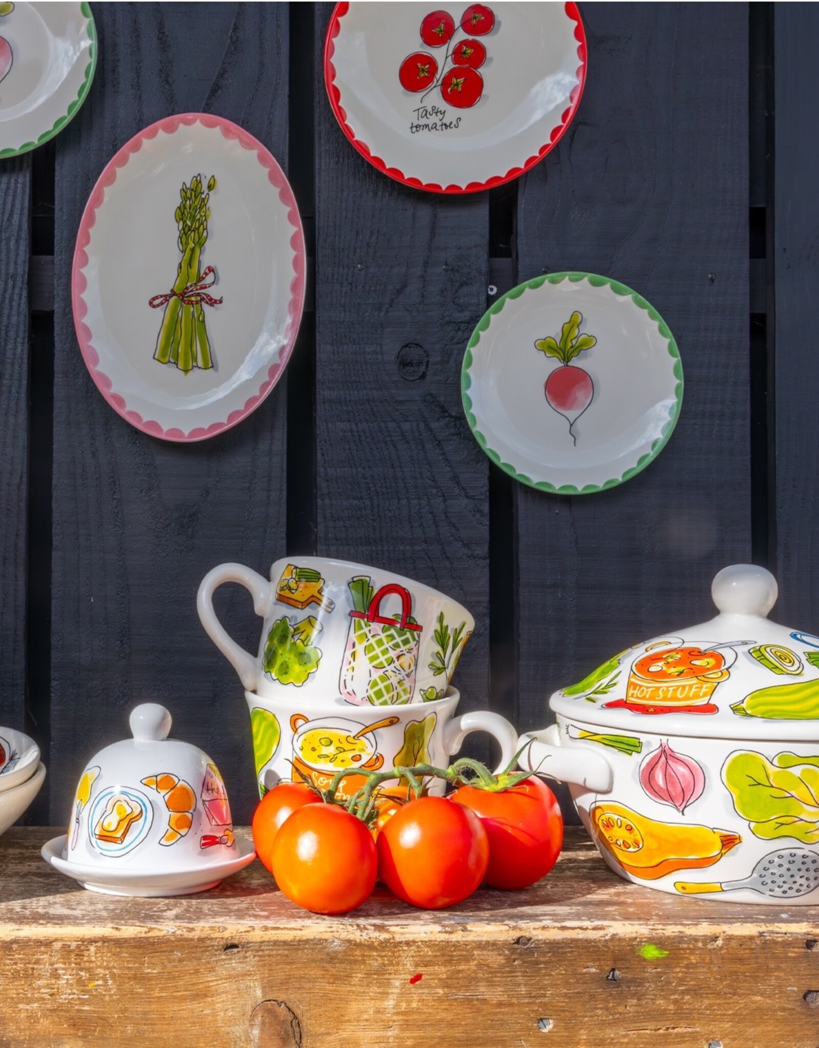 Blond Amsterdam Botervloot rond 12cm Spread the Love "Even Bijkletsen" - Blond Amsterdam