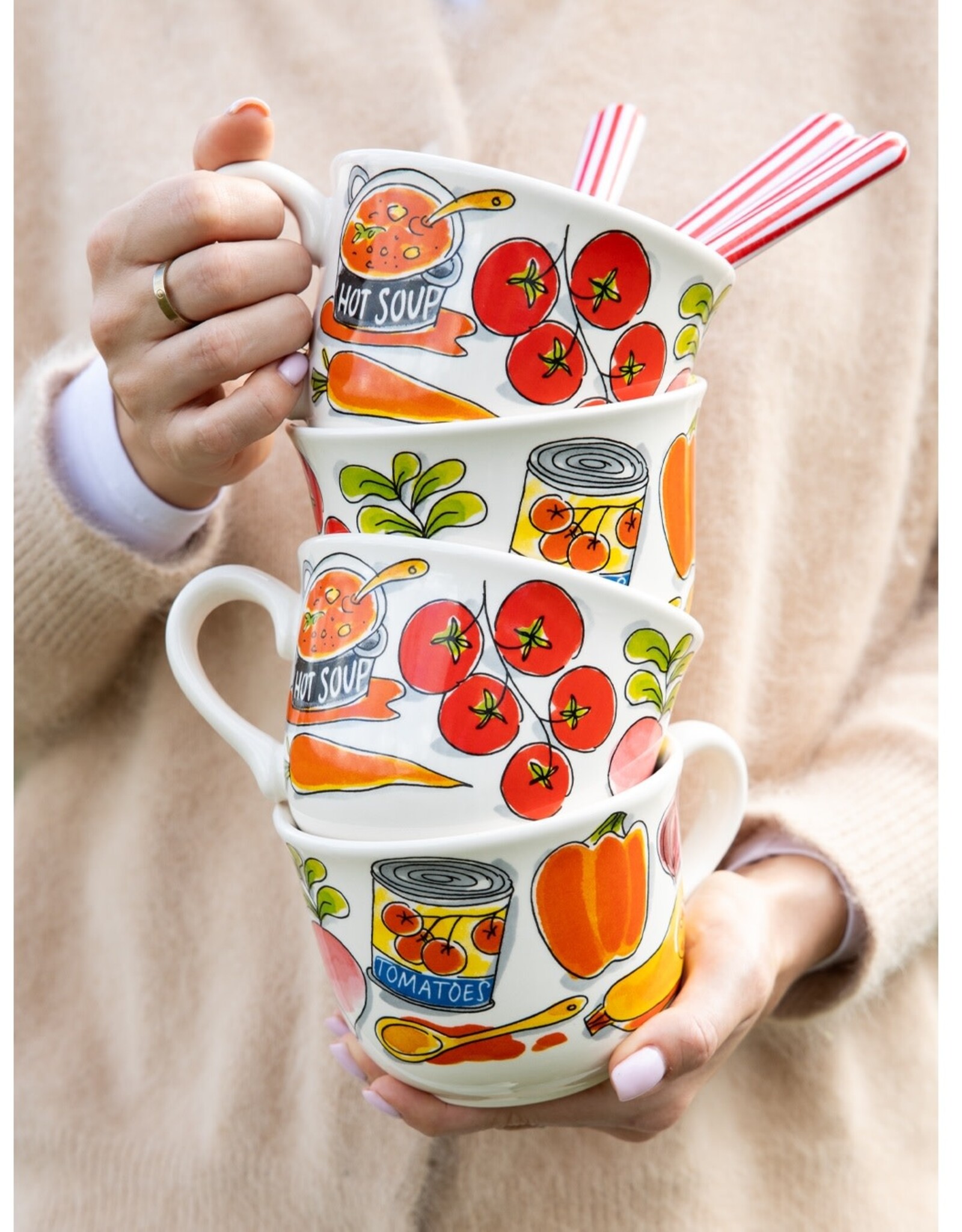 Blond Amsterdam Soepkom Red Soup "Even Bijkletsen" - Blond Amsterdam