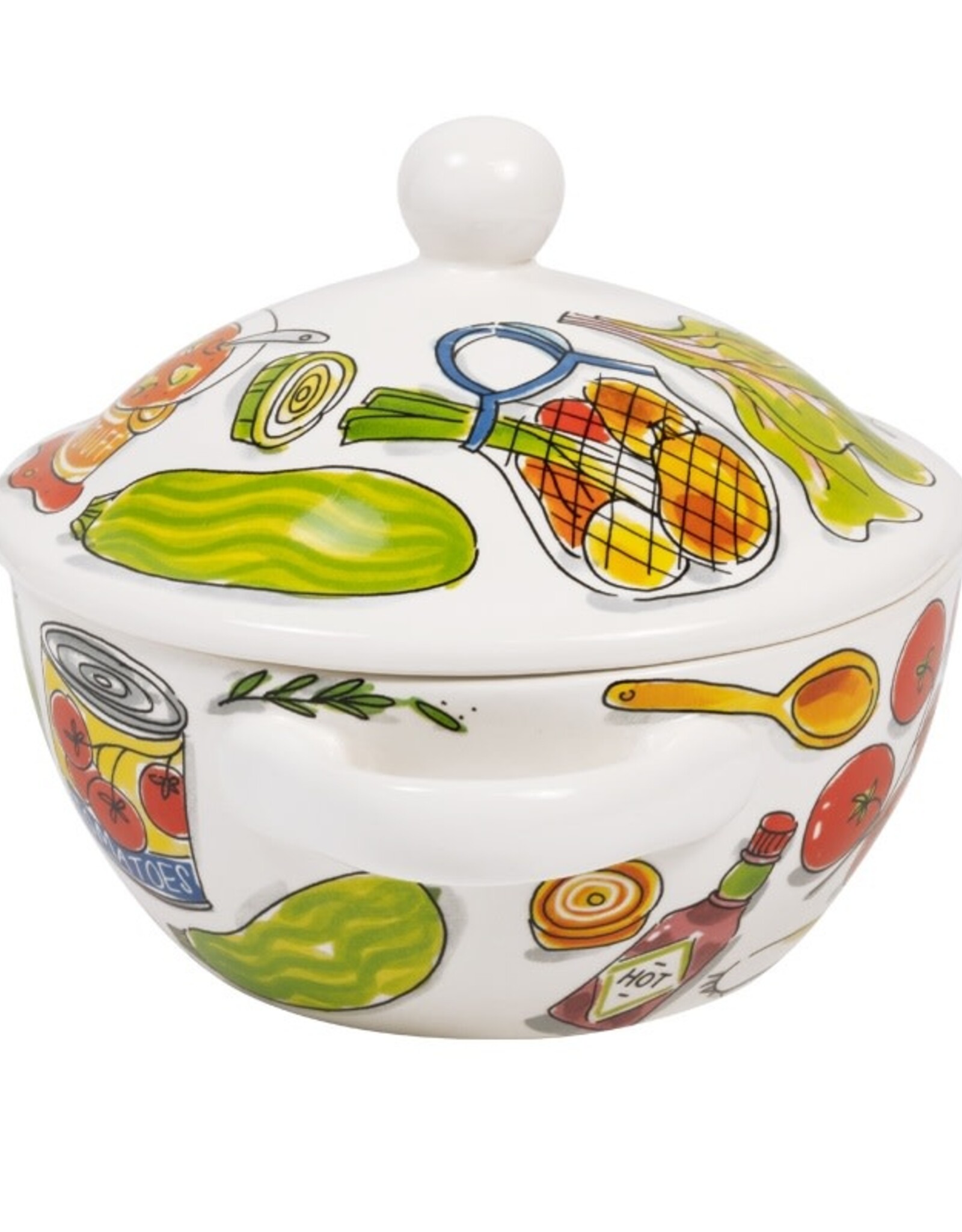 Blond Amsterdam Soepterrine 23cm Hot Soup "Even Bijkletsen" - Blond Amsterdam