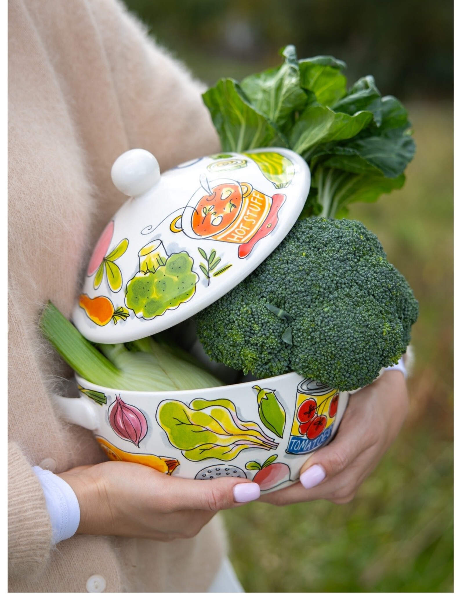 Blond Amsterdam Soepterrine 23cm Hot Soup "Even Bijkletsen" - Blond Amsterdam