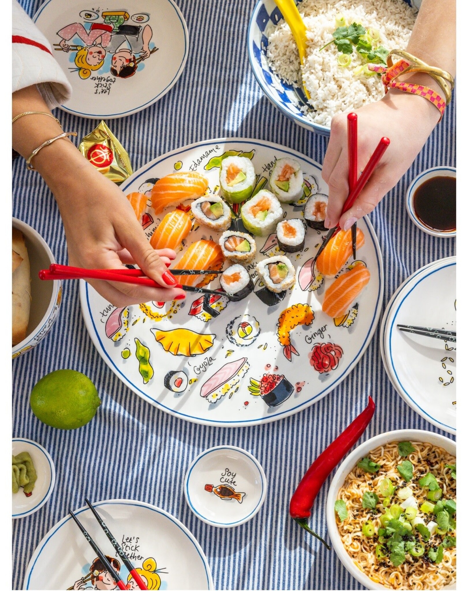 Blond Amsterdam Bord 31cm Maki Mania "Sushi" - Blond Amsterdam