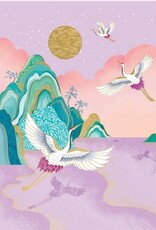 (Kraanvogels) - Wenskaart Clare Maddicott