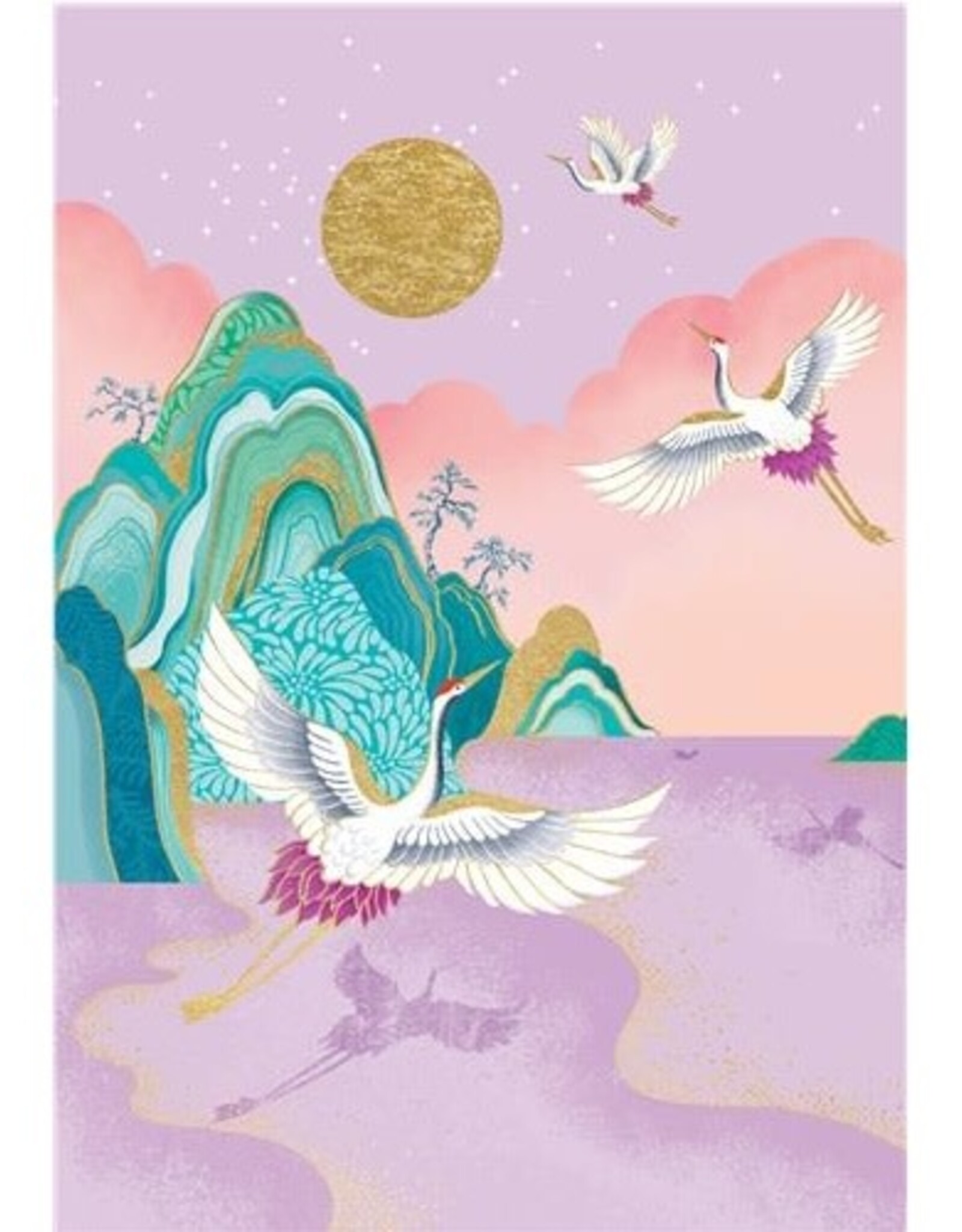 (Kraanvogels) - Wenskaart Clare Maddicott