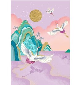 (Kraanvogels) - Wenskaart Clare Maddicott