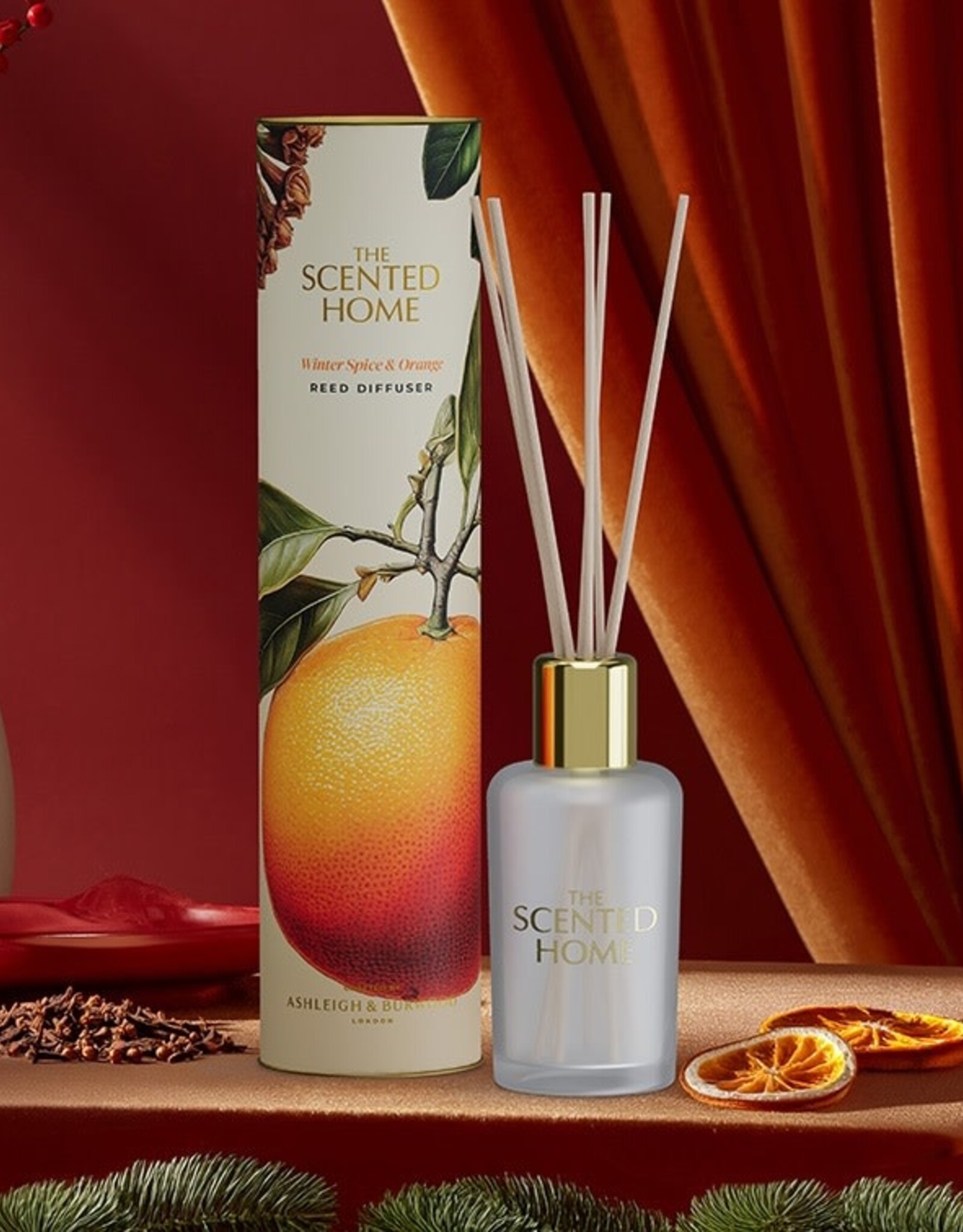 Ashleigh & Burwood Geurstokjes 150ml Winter Spice & Orange - Ashleigh & Burwood