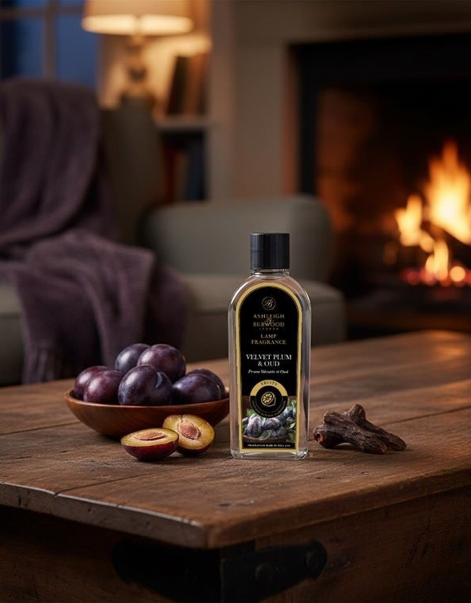 Ashleigh & Burwood Velvet Plum & Oud 250ml Geurlampolie - Ashleigh & Burwood