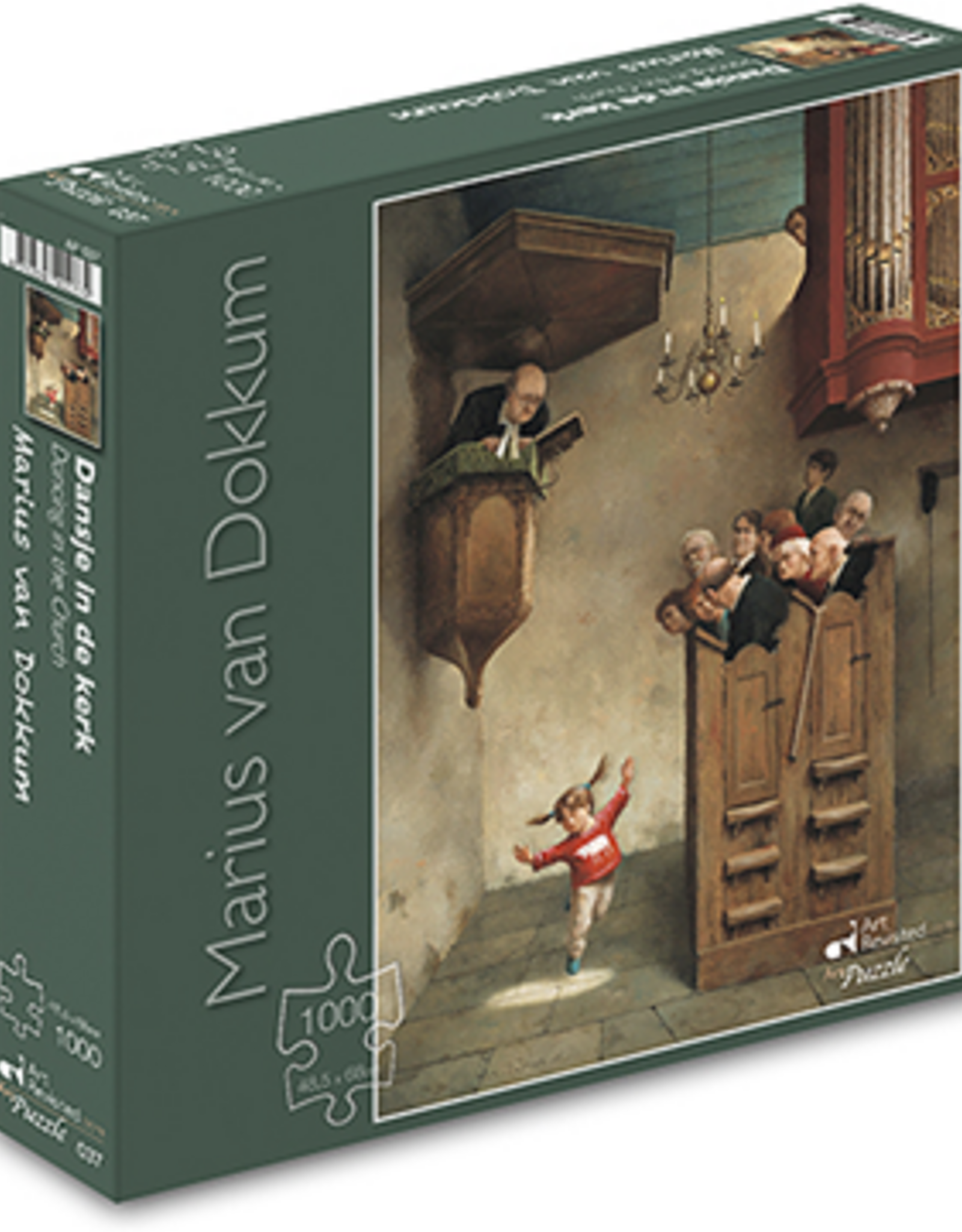 Puzzel "Dansje in de Kerk" Marius van Dokkum 48,5x54cm / 1000pcs