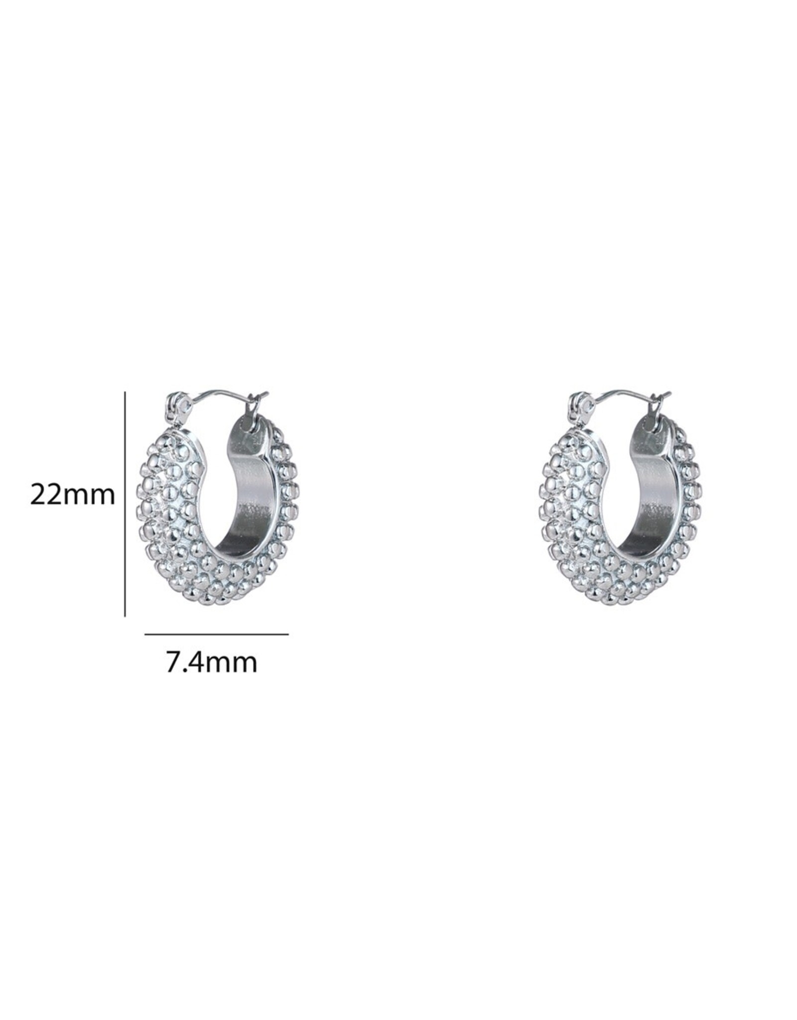 Day & Eve by Go Dutch Label Oorbellen (E5329-1) zilver - Day & Eve by Go Dutch Label