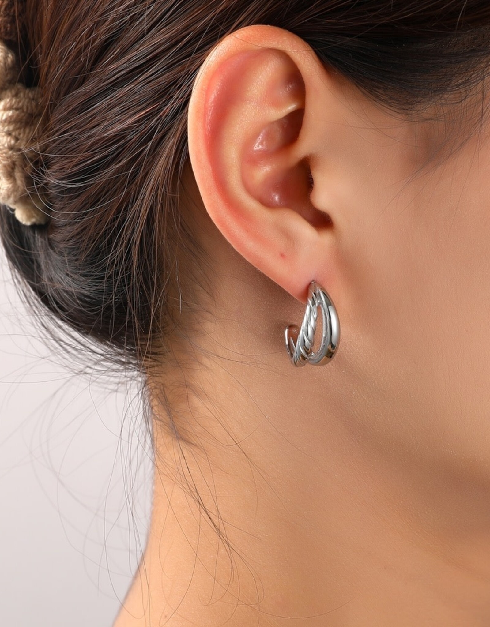 Day & Eve by Go Dutch Label Oorbellen (E56213-1) Zilver - Day & Eve by Go Dutch Label