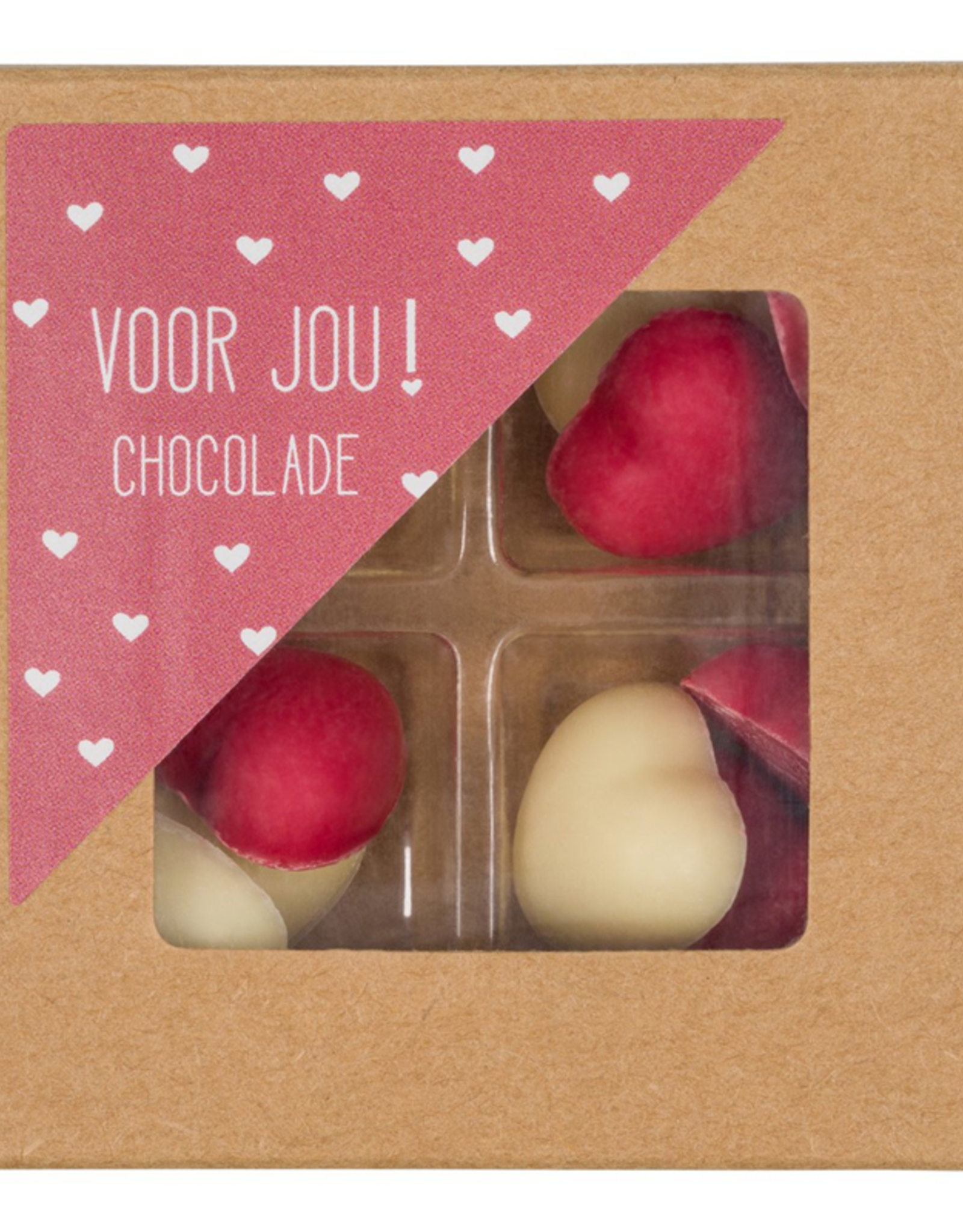 Voor Jou! Chocolade - Mini Hartjes 12 stuks