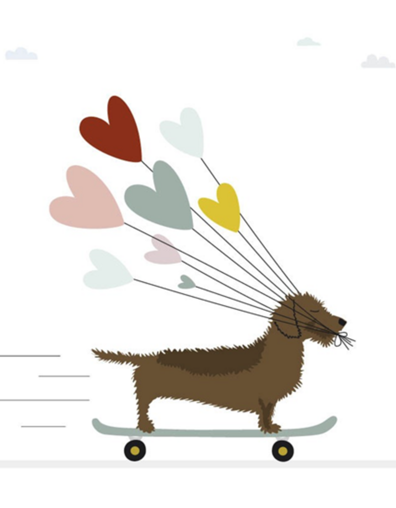 (Skateboard) - Wenskaart Frits