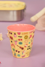 Rice Beker Melamine met Unicorn Love Print - Rice