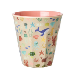 Rice Beker Melamine met Coral Ocean Print - Rice