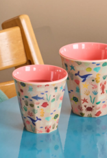 Rice Beker Melamine met Coral Ocean Print - Rice