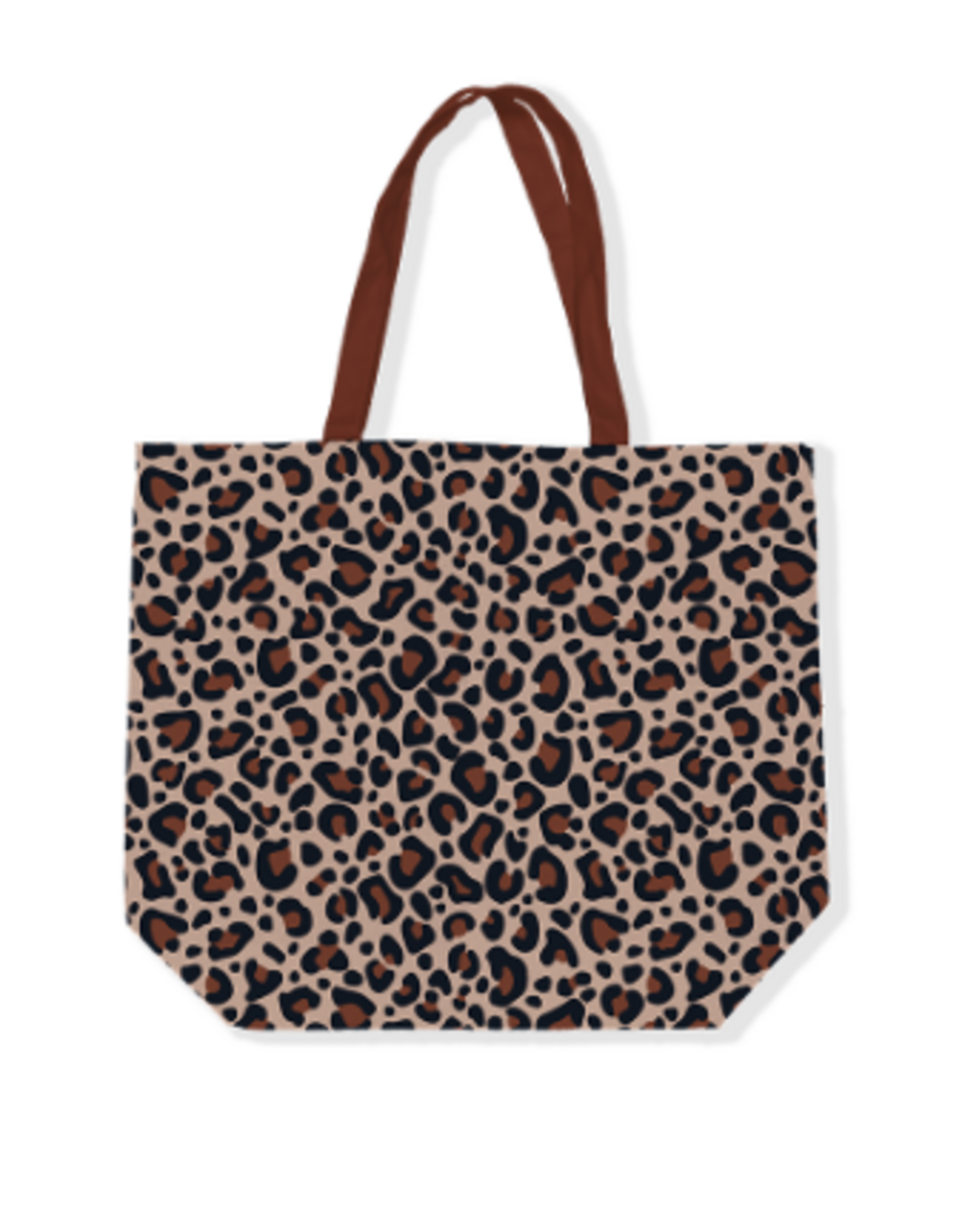 Shopper Leopard mokka/beige 48x15x38cm