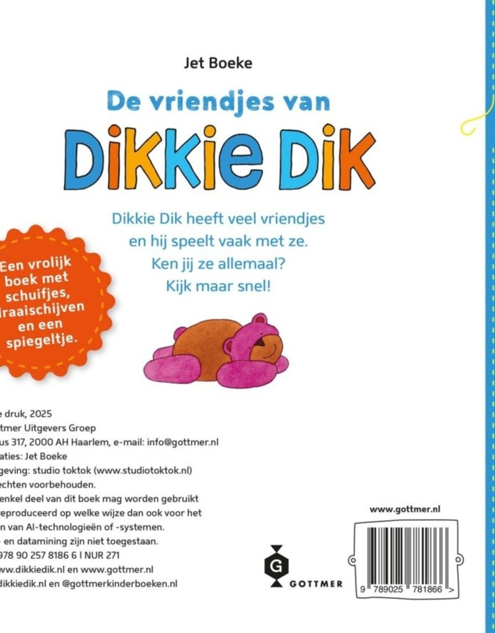 De vriendjes van Dikkie Dik - Draai, Schuif en Trekboek