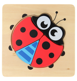 Houten Dierenpuzzel Lieveheersbeestje - Jouéco