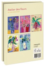 Kaartenmapje met env, groot: Atelier des fleurs, Ad van Bokhoven