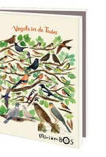 Kaartenmapje met env, klein: Vogels in de tuin, Miriam Bos